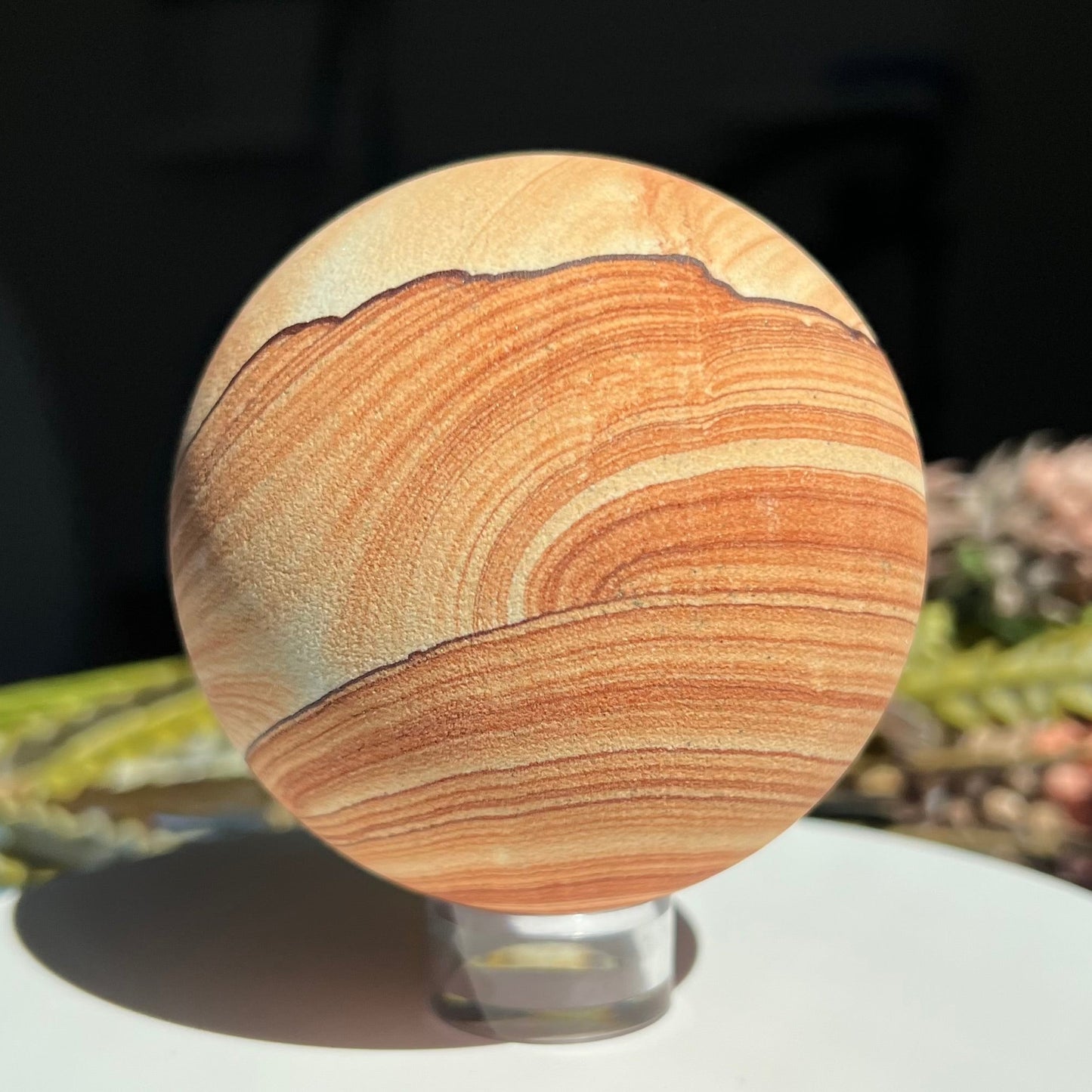 Sandstone Arizona Sierra 2.92" Sphere from Utah and Arizona Border