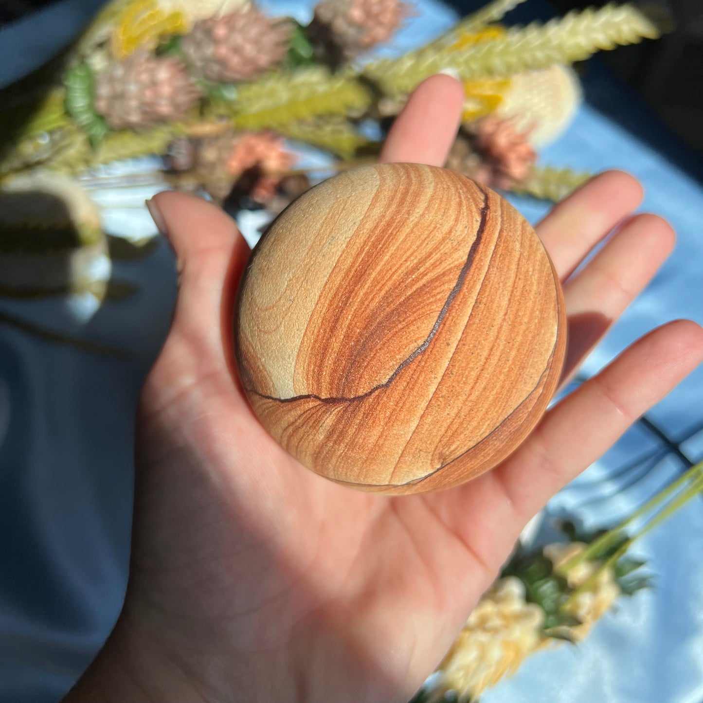 Sandstone Arizona Sierra 2.86" Sphere from Utah and Arizona Border