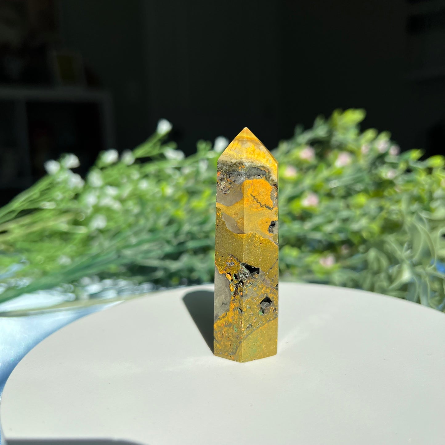 Bumblebee Jasper Tower | Point | Obelisk from Indonesia