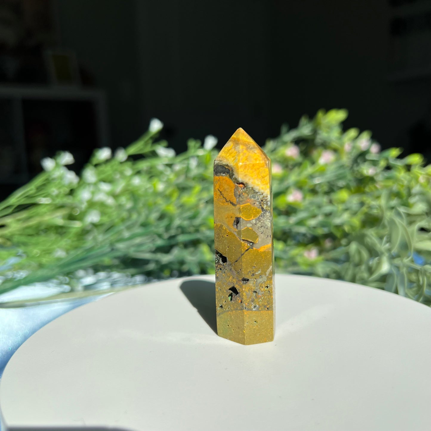 Bumblebee Jasper Tower | Point | Obelisk from Indonesia