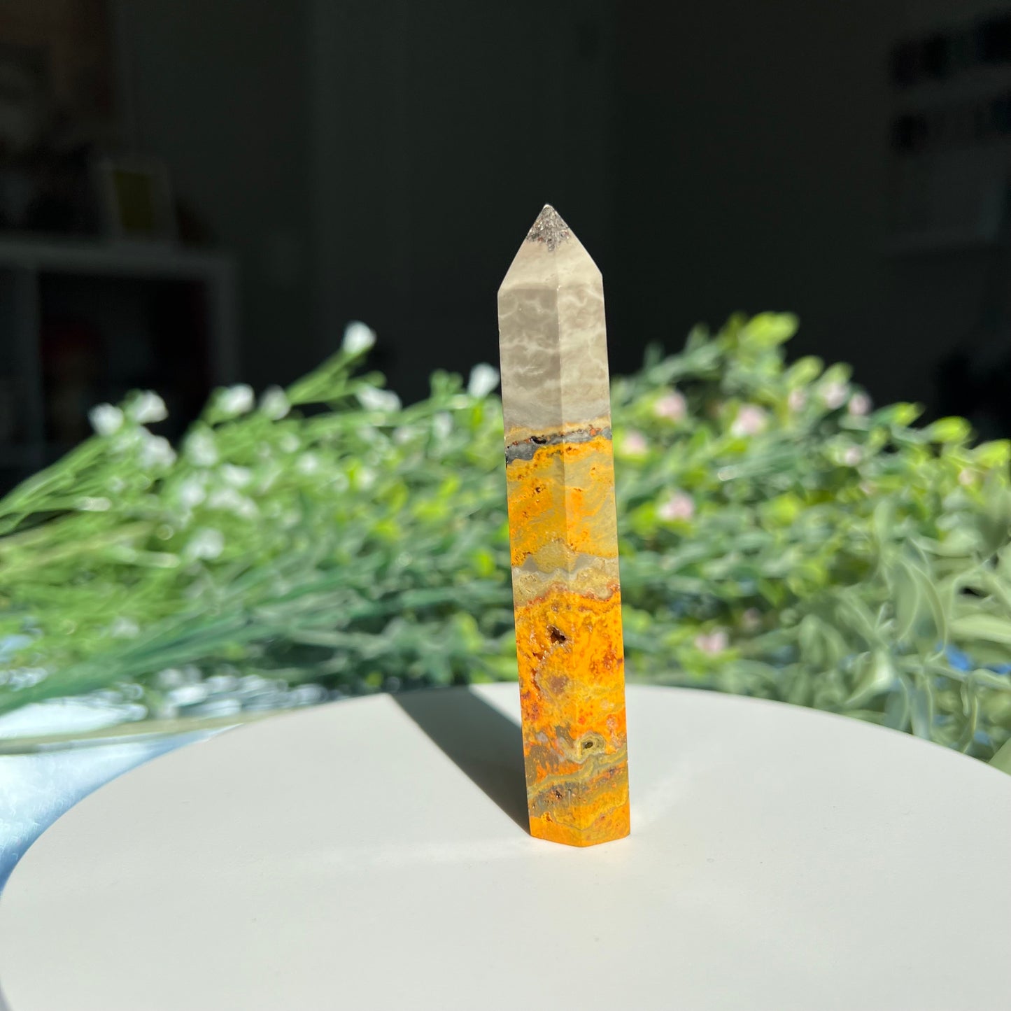 Bumblebee Jasper Tower | Point | Obelisk from Indonesia