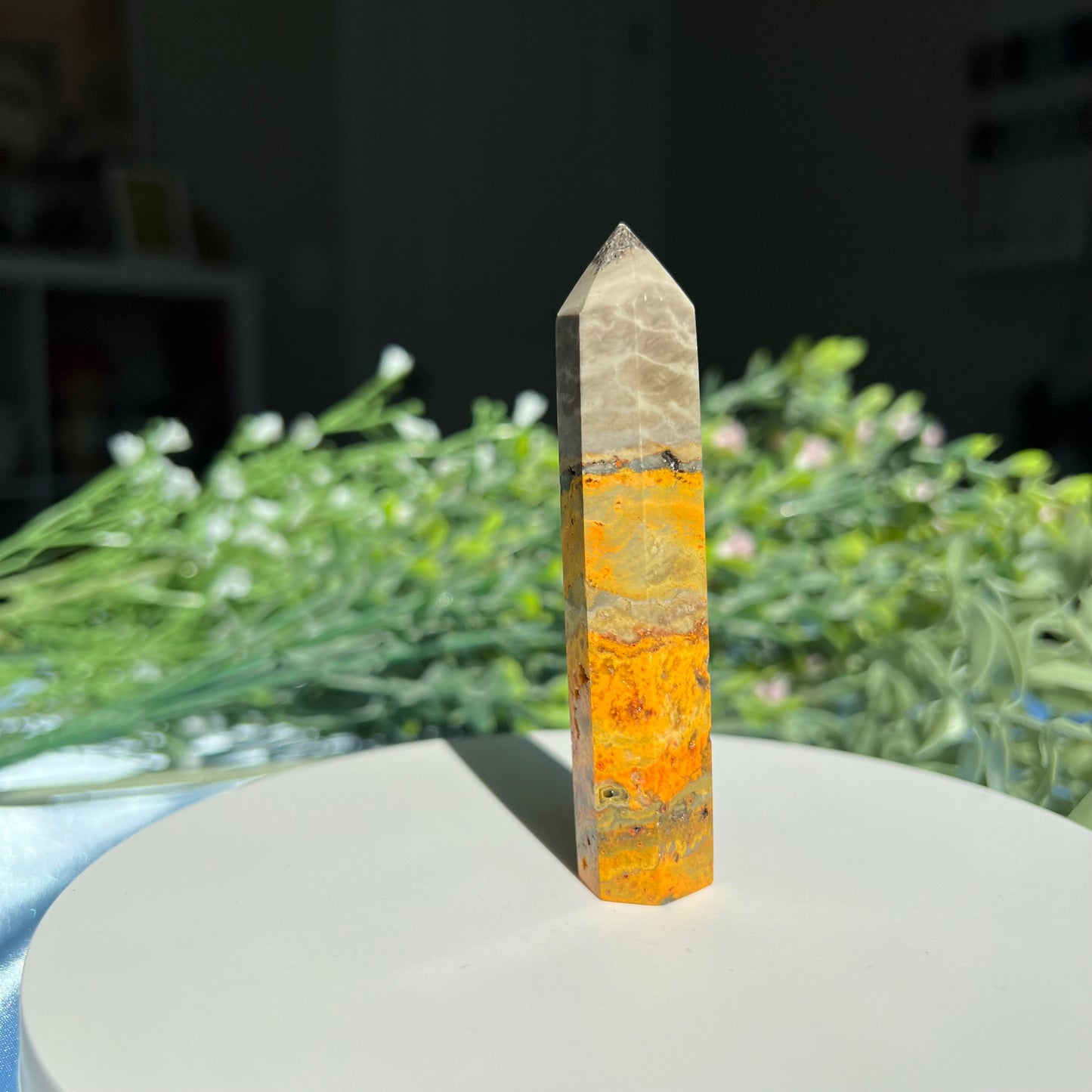 Bumblebee Jasper Tower | Point | Obelisk from Indonesia