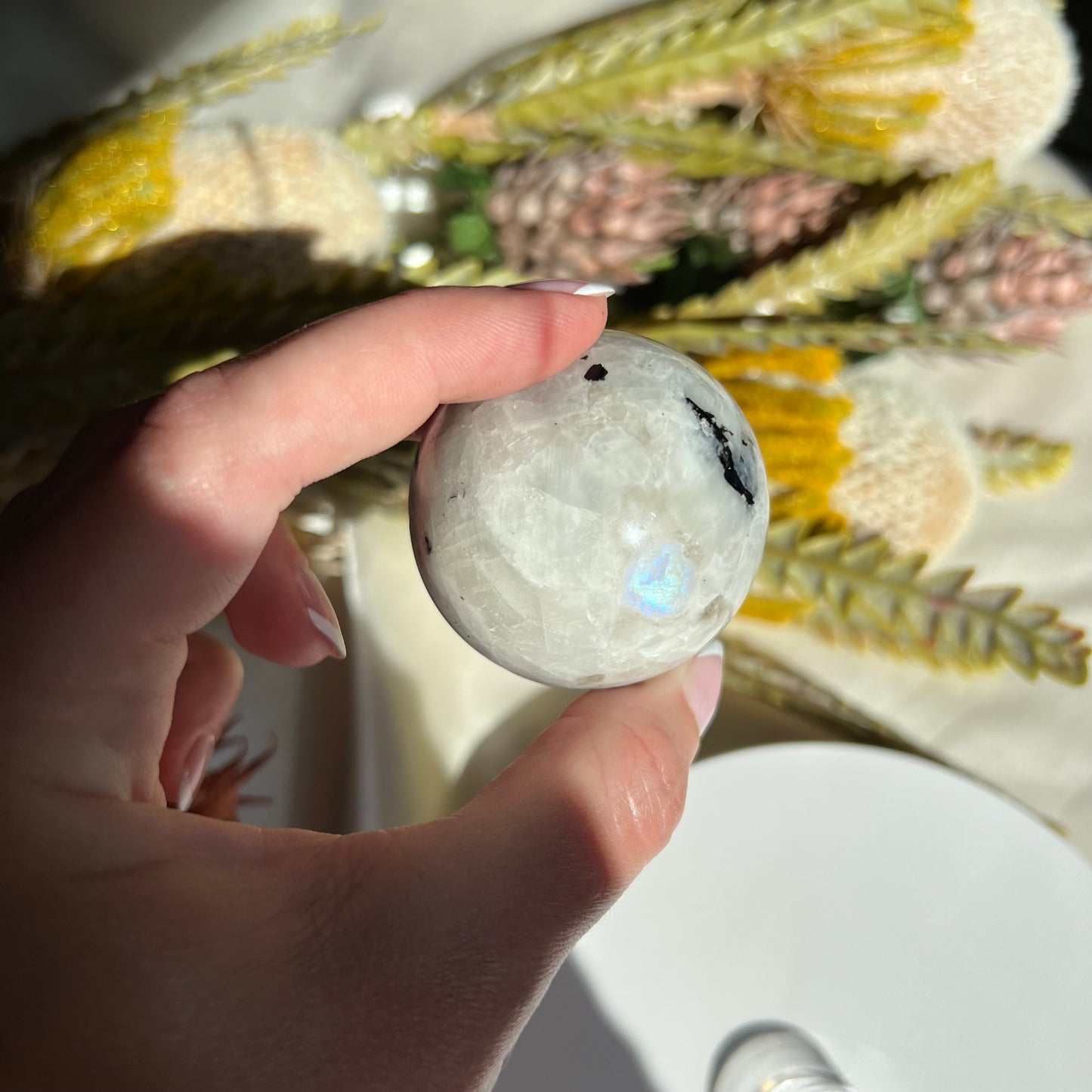 Rainbow Moonstone Sphere