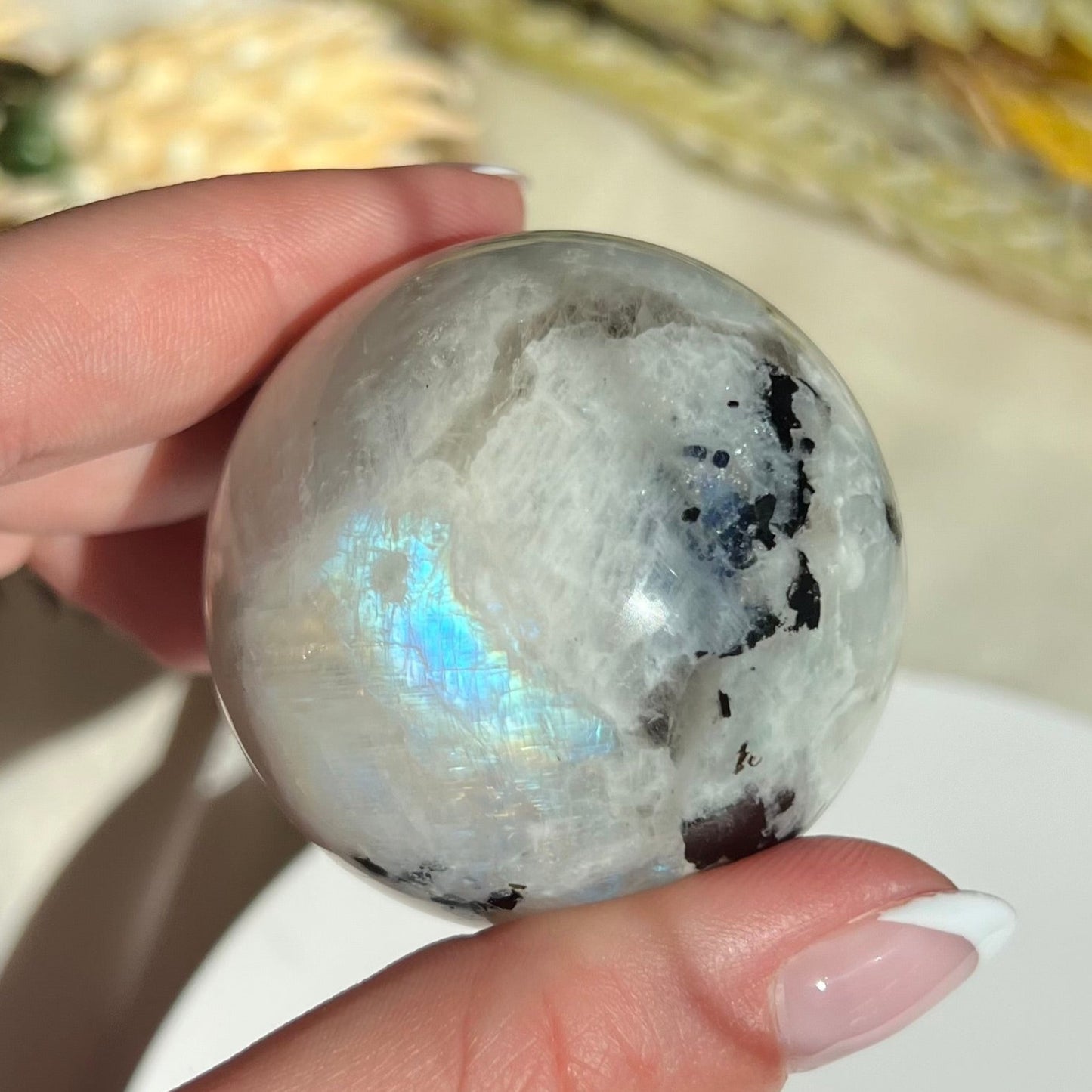 Rainbow Moonstone Sphere