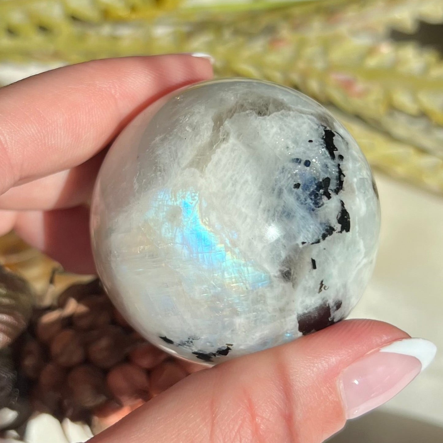 Rainbow Moonstone Sphere