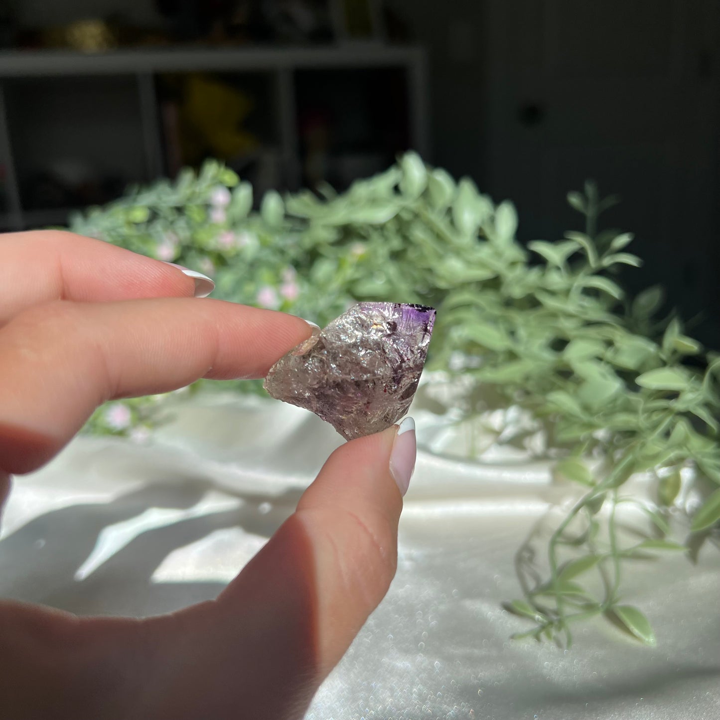 Rare Super 7 Amethyst from Brazil Semi Polished Freeform