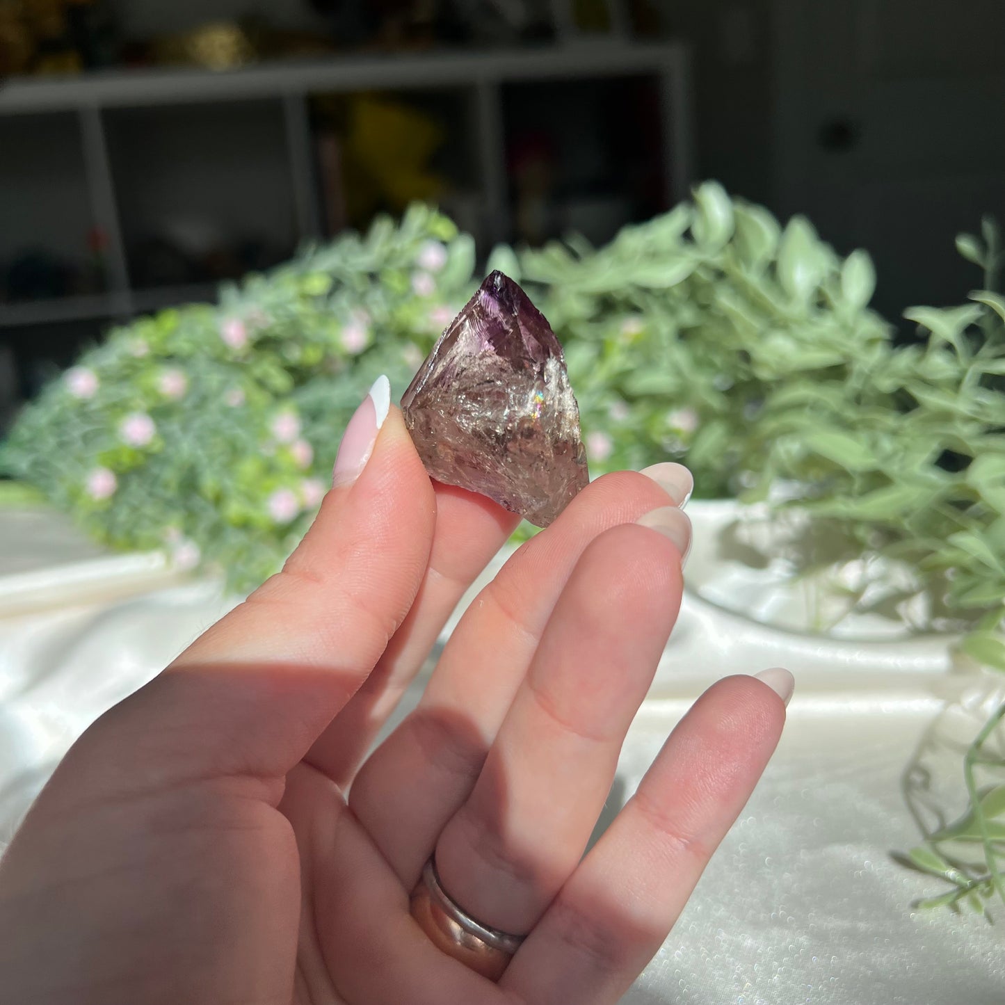 Rare Super 7 Amethyst from Brazil Semi Polished Freeform