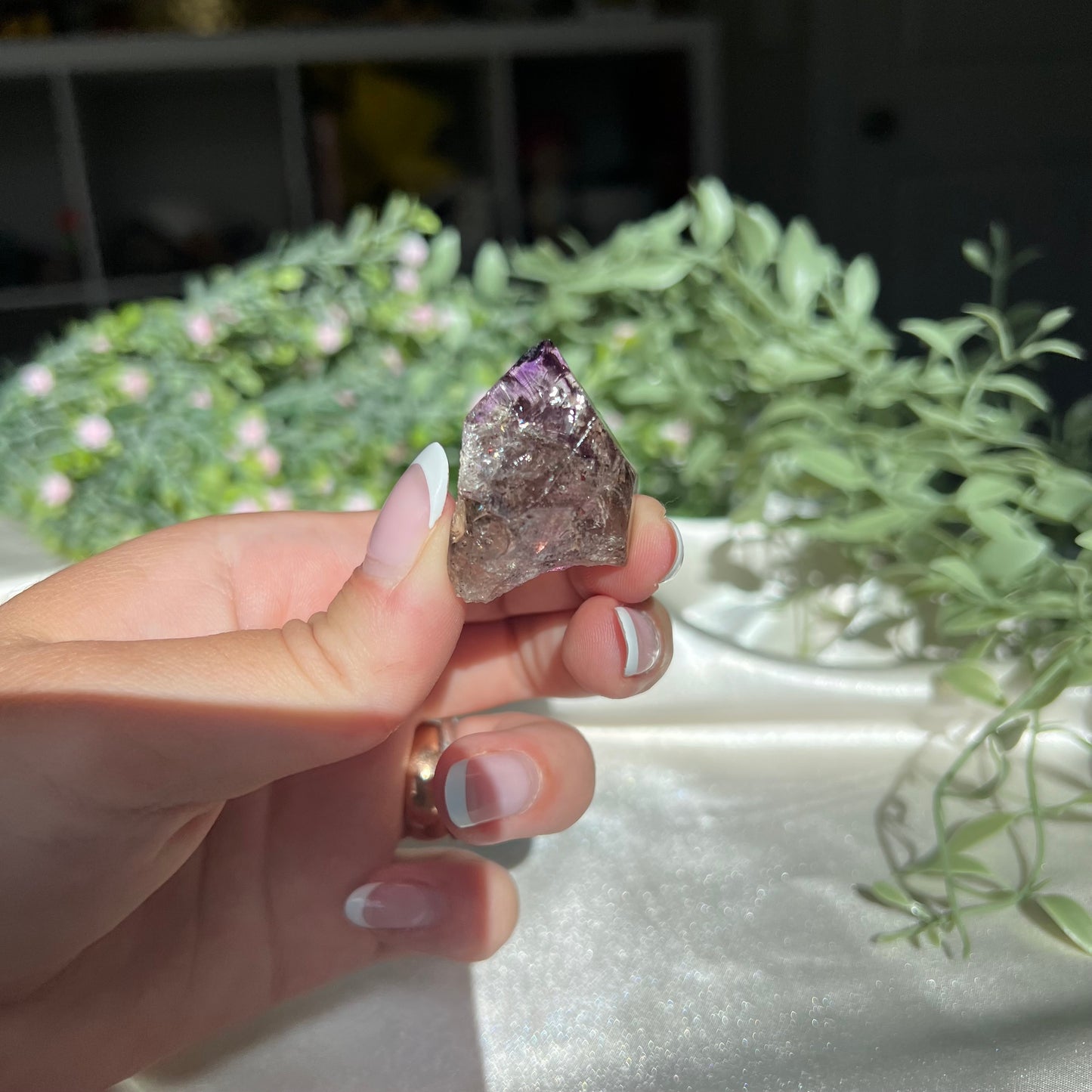 Rare Super 7 Amethyst from Brazil Semi Polished Freeform