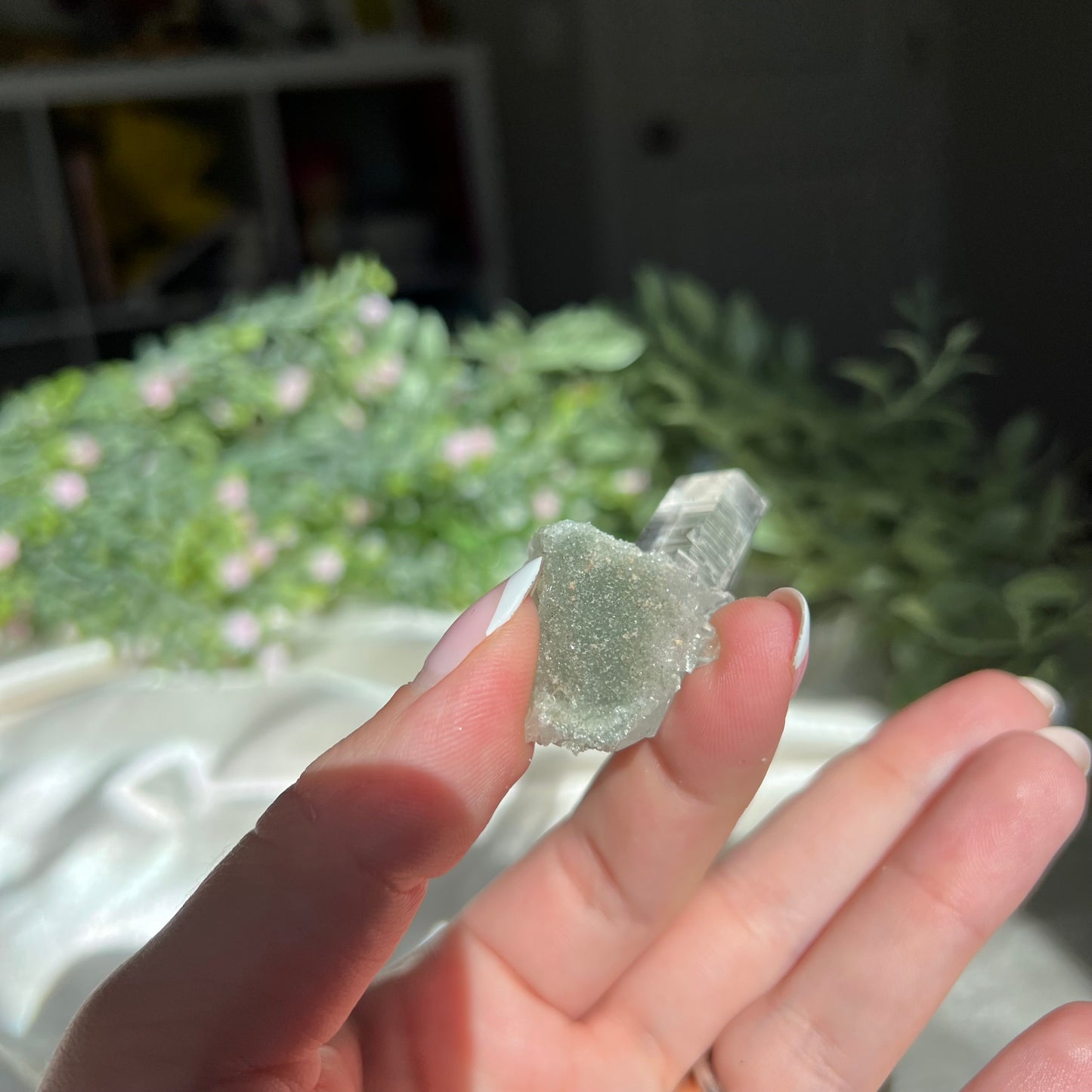 Himalayan Quartz with Chlorite from Nepal, Semi Polished