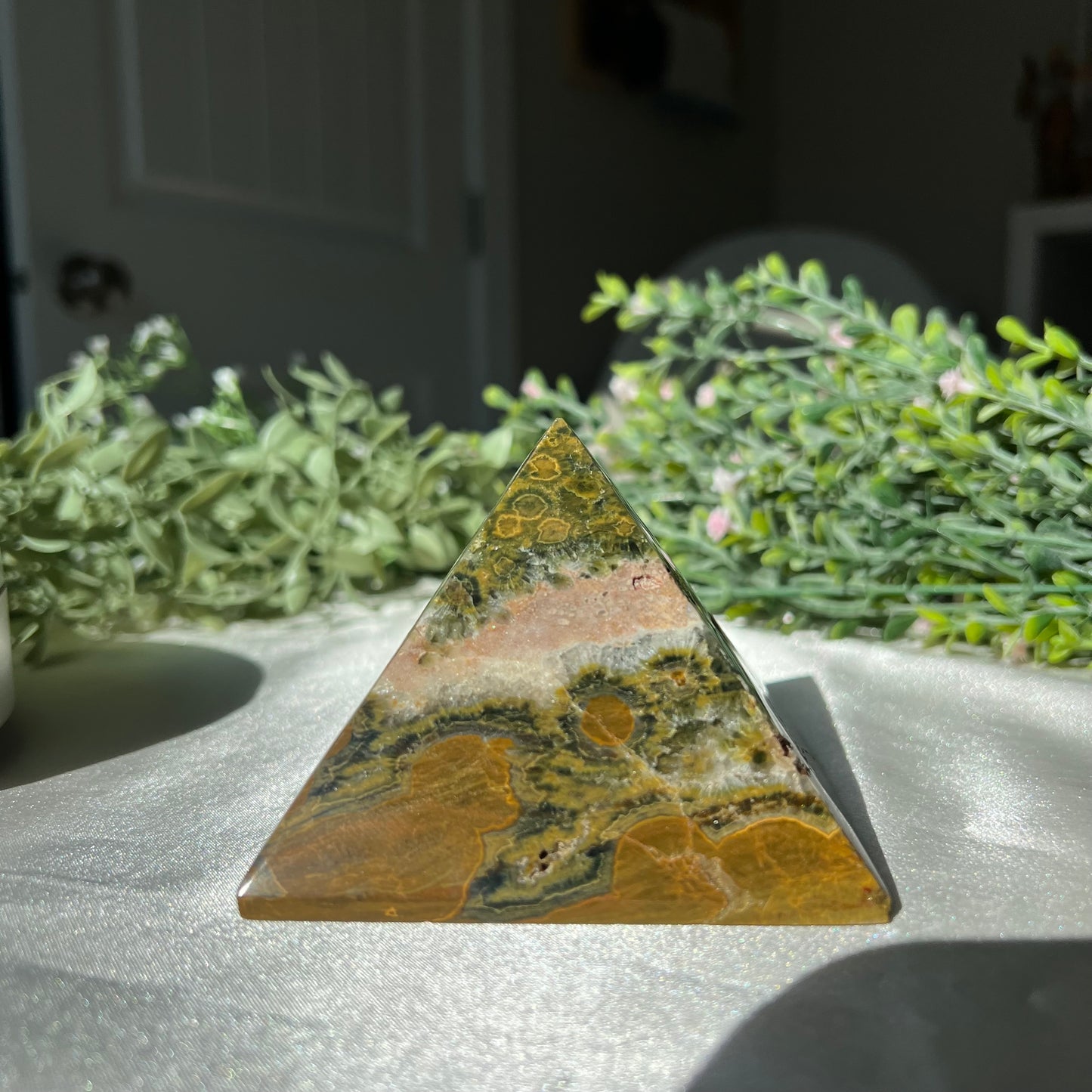 Ocean Jasper Pyramid from Madagascar