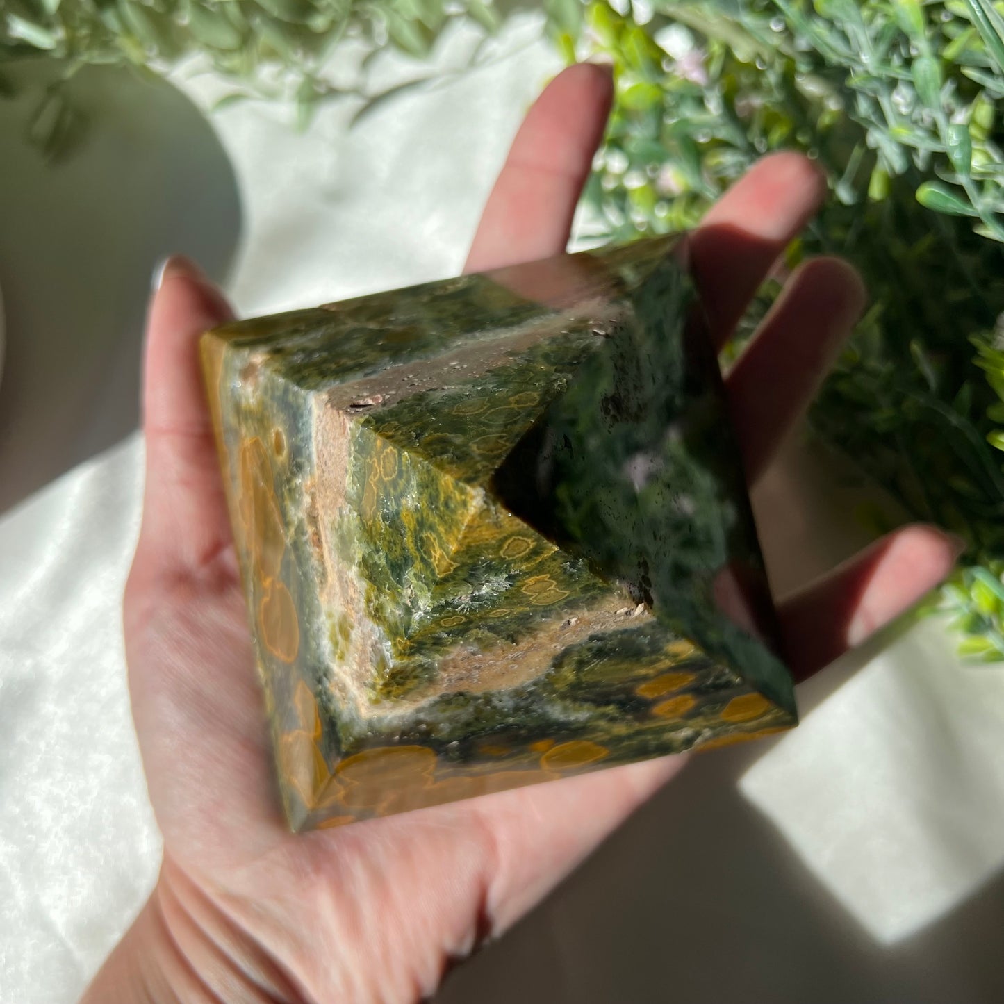 Ocean Jasper Pyramid from Madagascar