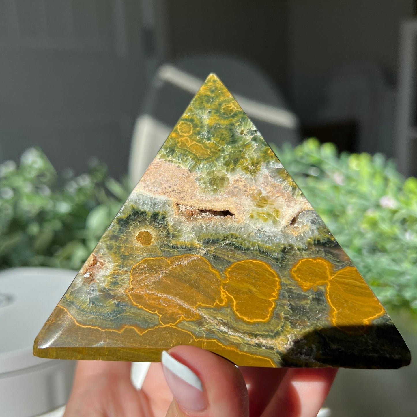 Ocean Jasper Pyramid from Madagascar