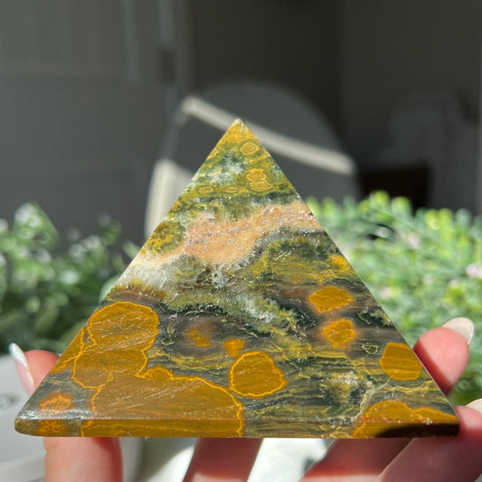 Ocean Jasper Pyramid from Madagascar