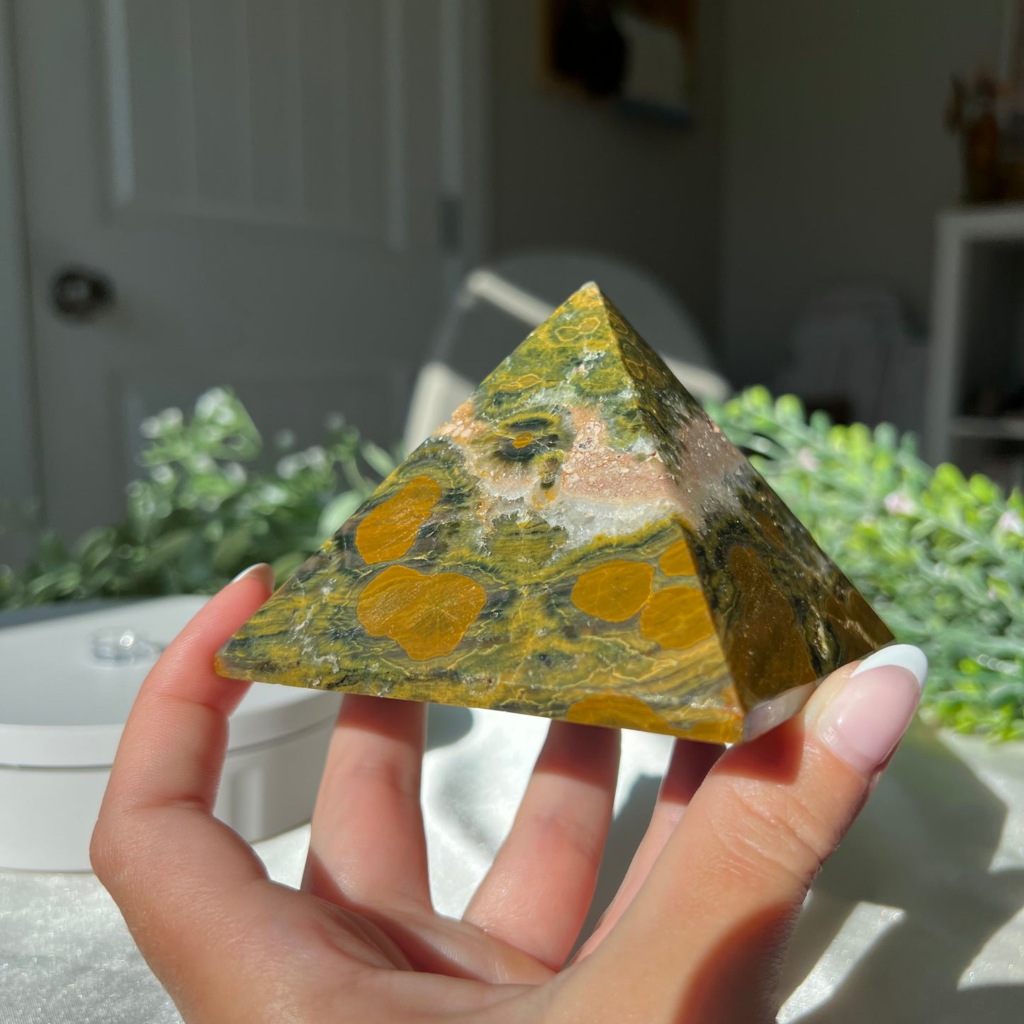 Ocean Jasper Pyramid from Madagascar