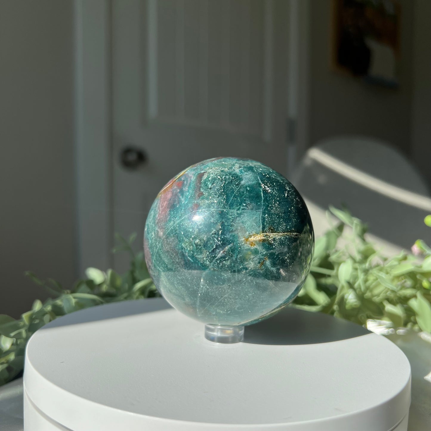 Ocean Jasper Sphere from Madagascar Diameter approximately: 2.85" (72mm)