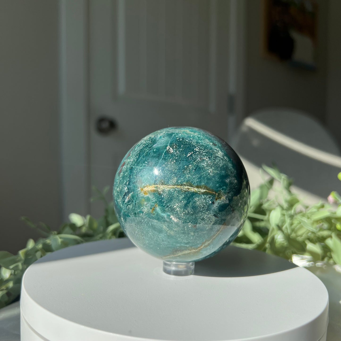 Ocean Jasper Sphere from Madagascar Diameter approximately: 2.85" (72mm)