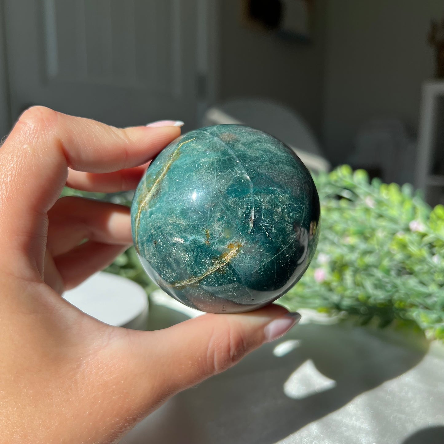 Ocean Jasper Sphere from Madagascar Diameter approximately: 2.85" (72mm)