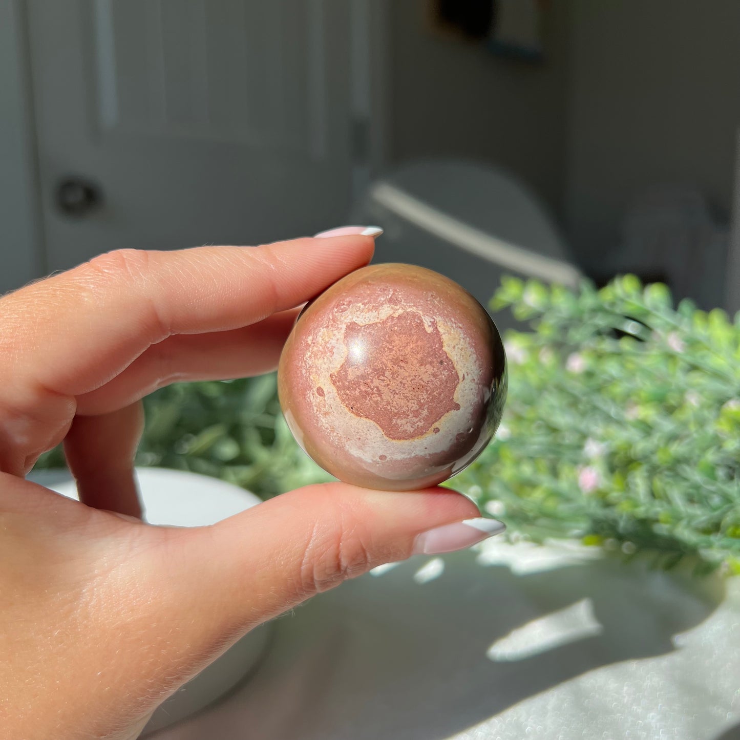 Polychrome Jasper Sphere from Madagascar Diameter approximately: 1.8" (45mm)