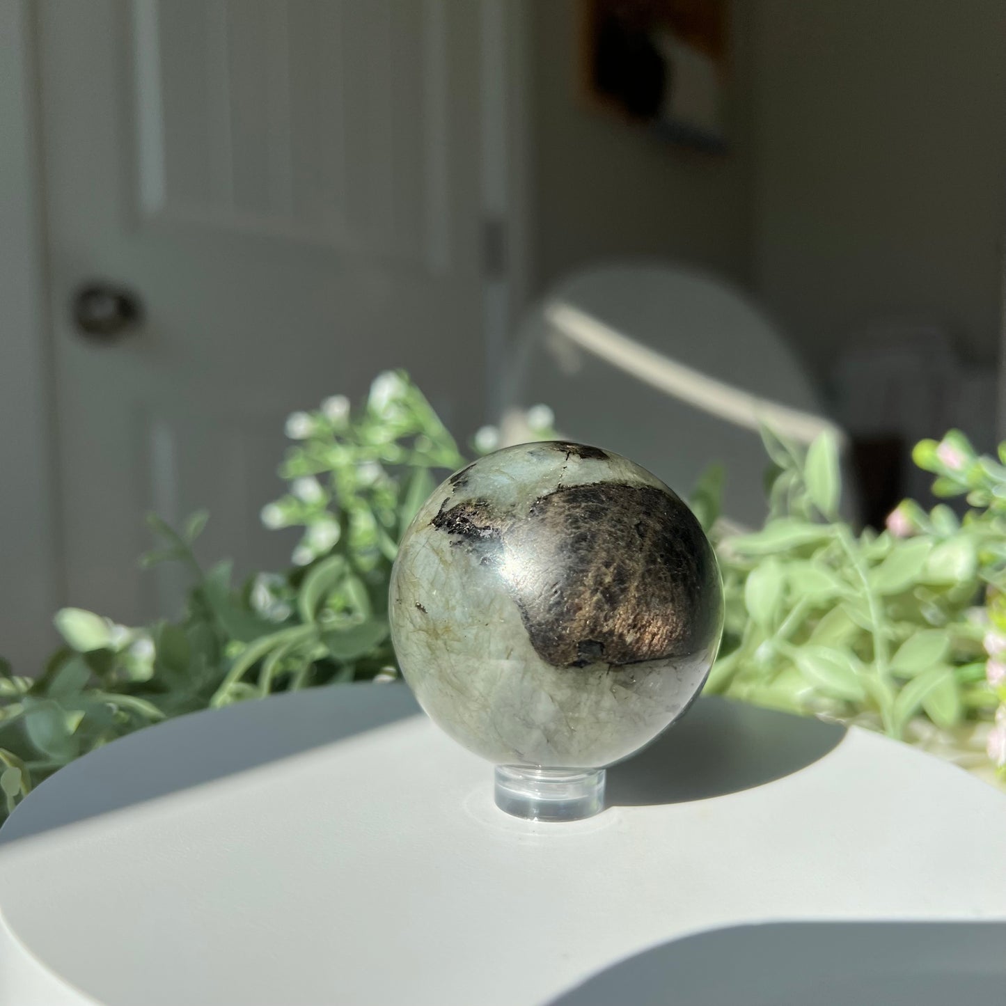 Flashy Labradorite Sphere from Madagascar Diameter approximately: 1.86" (47mm)