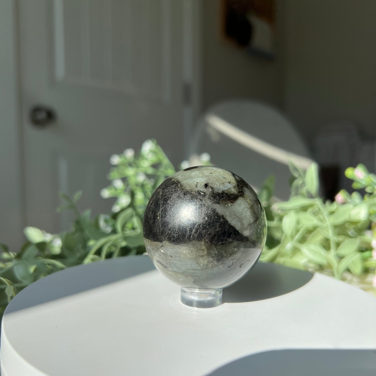 Flashy Labradorite Sphere from Madagascar Diameter approximately: 1.86" (47mm)