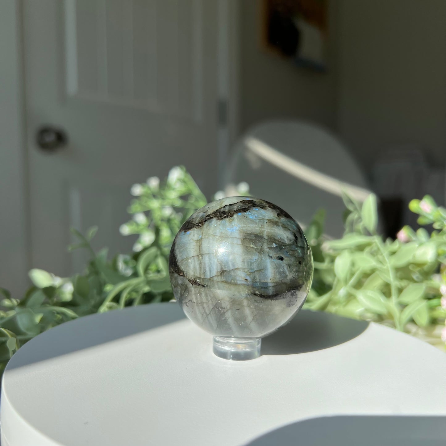 Flashy Labradorite Sphere from Madagascar Diameter approximately: 1.86" (47mm)