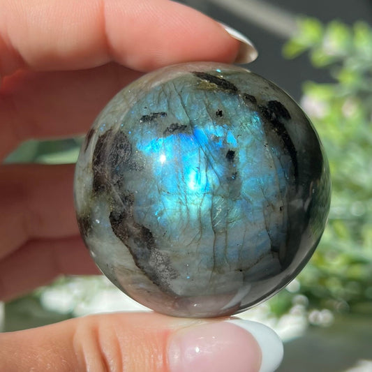 Flashy Labradorite Sphere from Madagascar Diameter approximately: 1.86" (47mm)