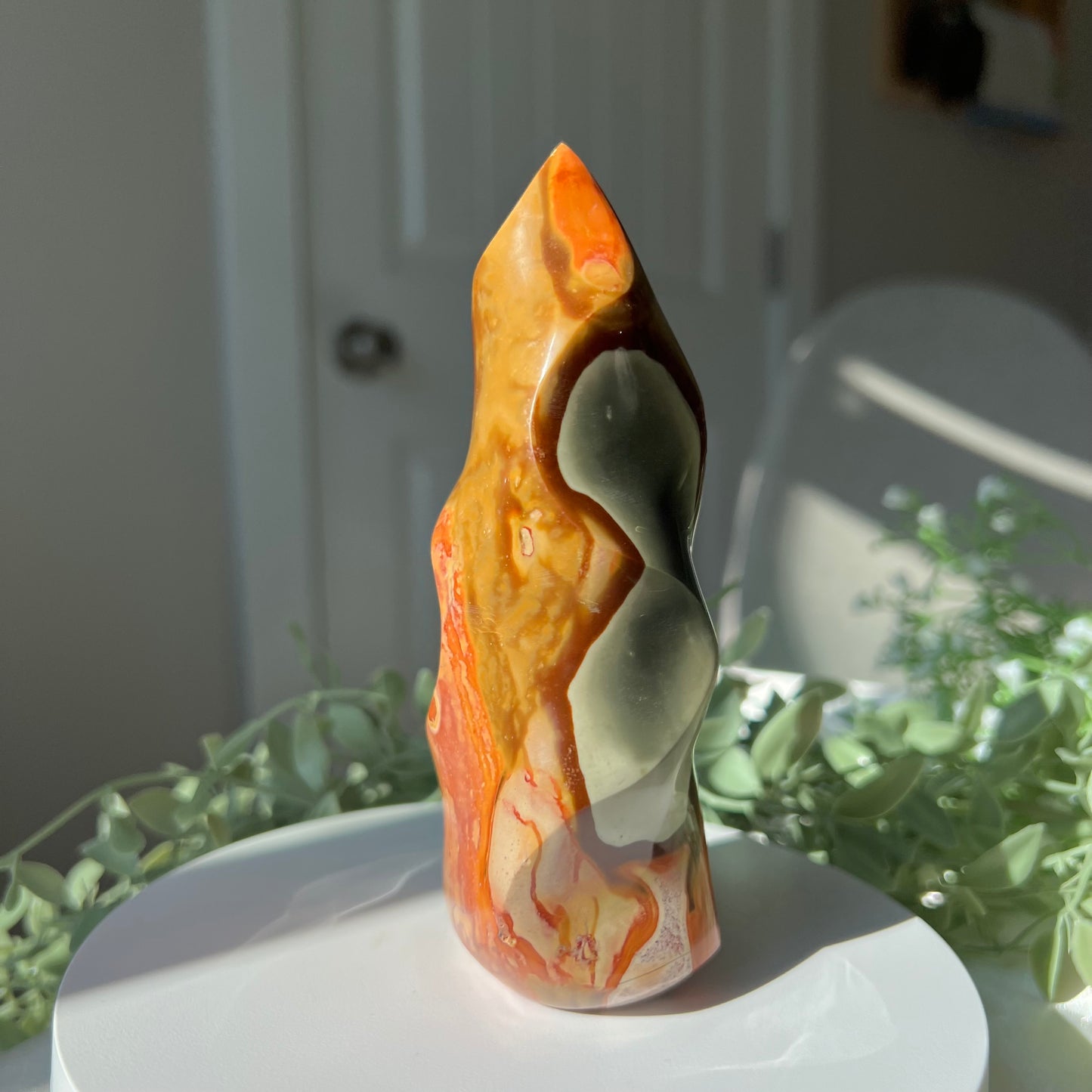 Polychrome Jasper Flame from Madagascar