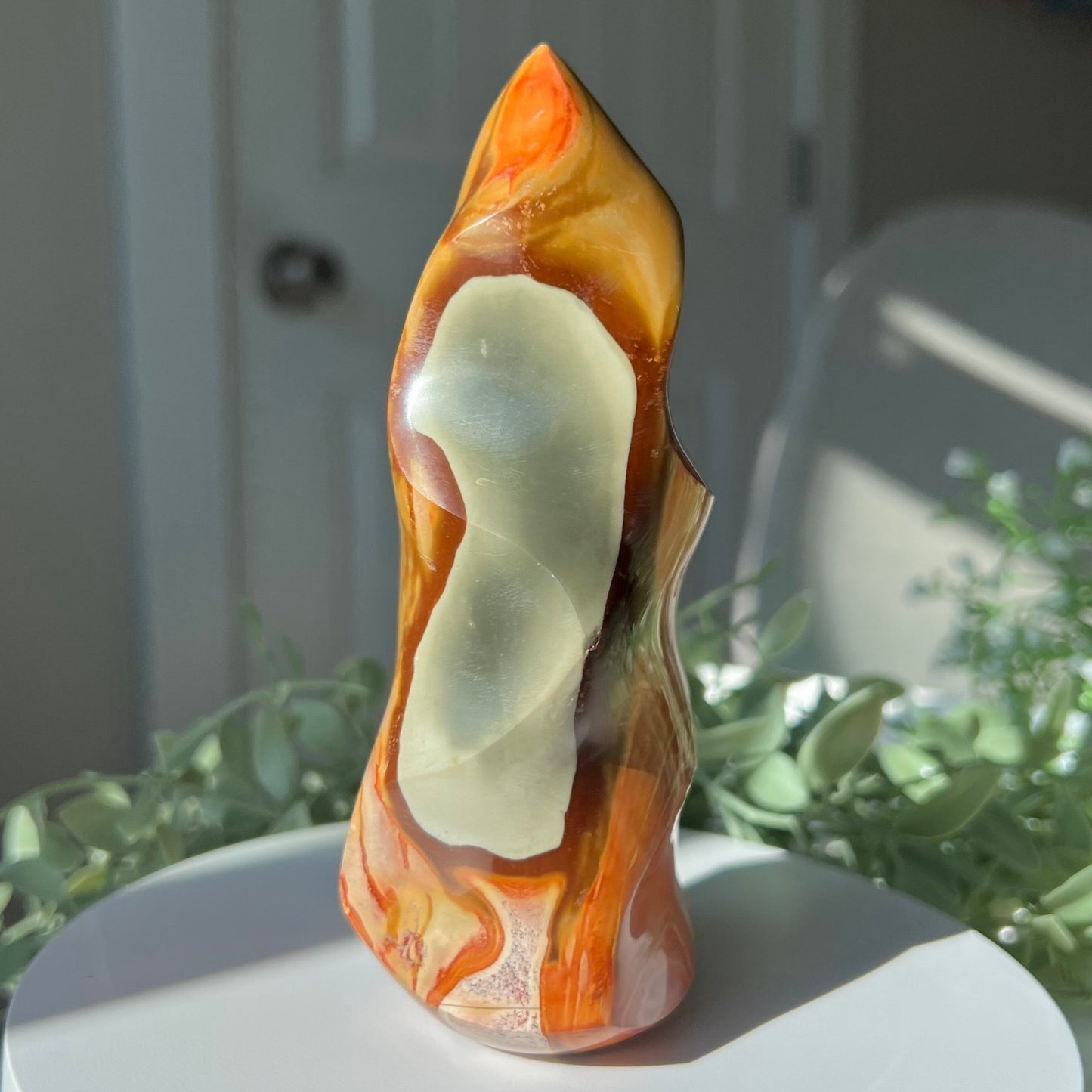 Polychrome Jasper Flame from Madagascar