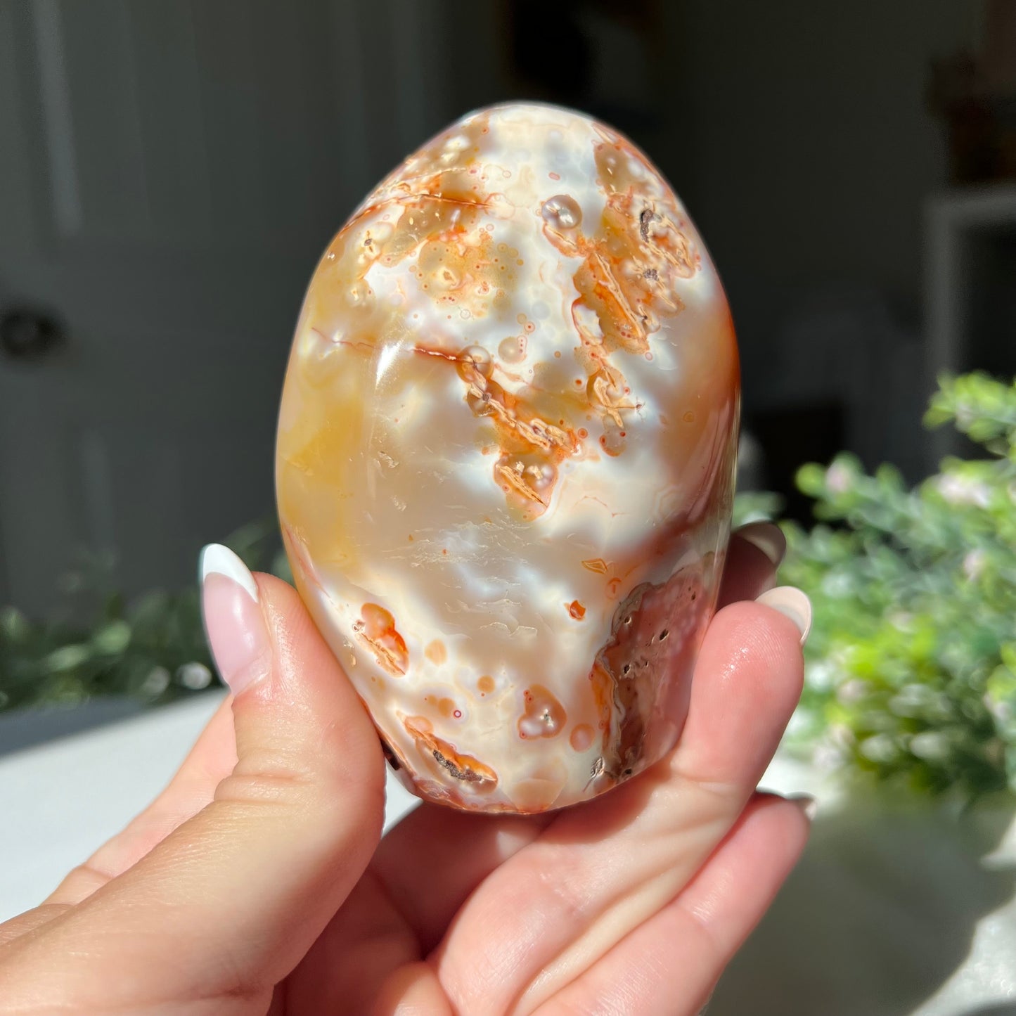 Flower Agate Freeform from Madagascar