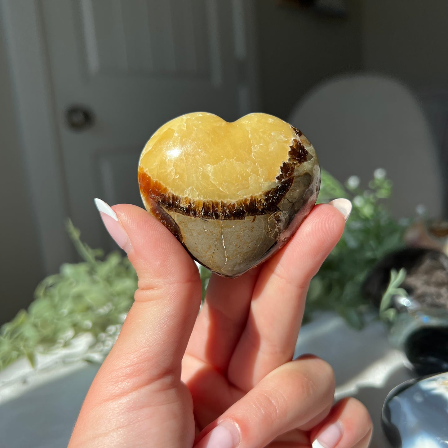 Septarian Heart Carving from Madagascar