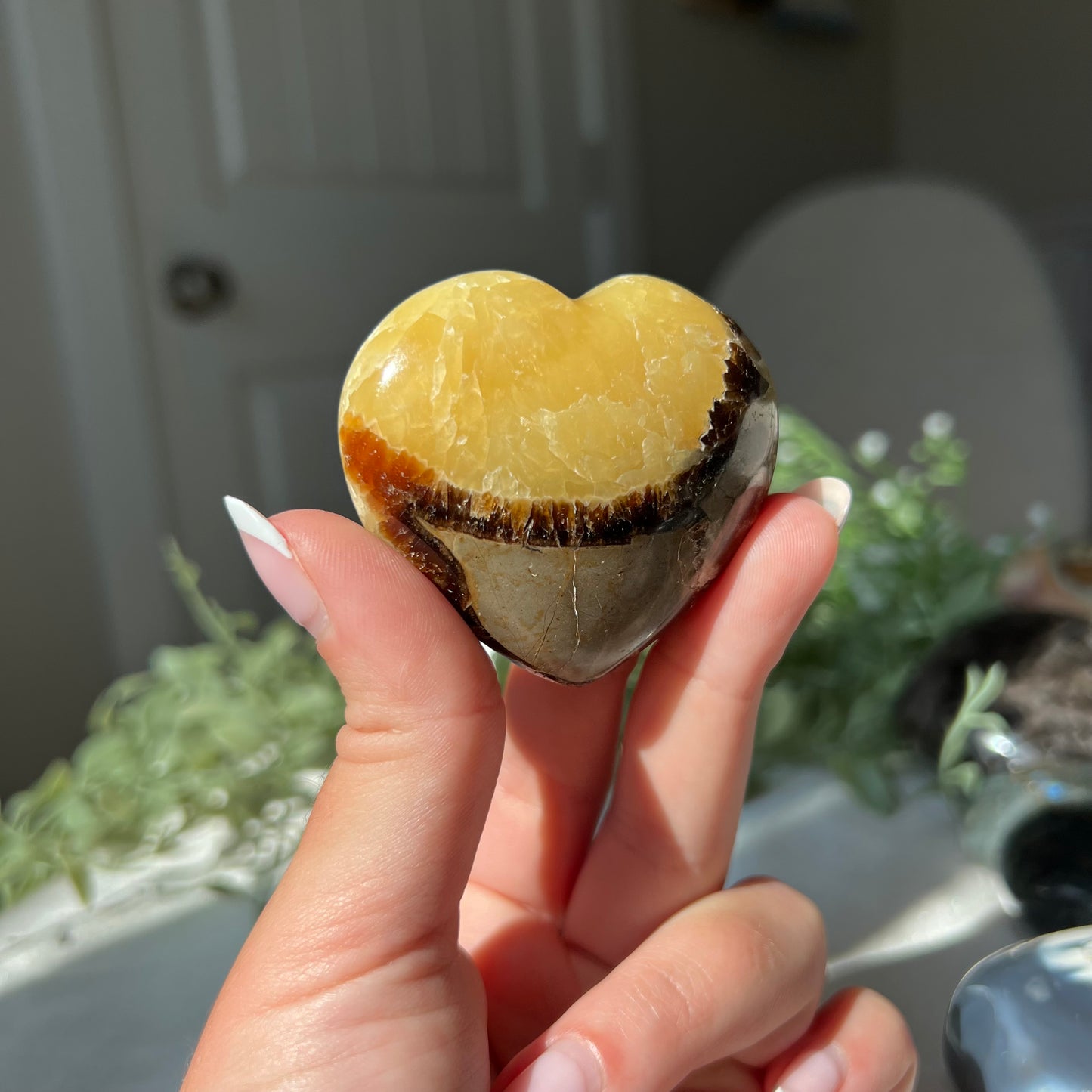 Septarian Heart Carving from Madagascar