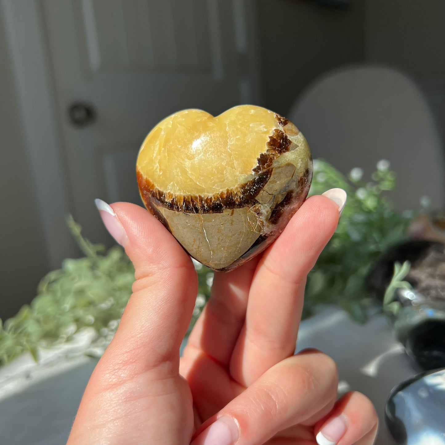 Septarian Heart Carving from Madagascar