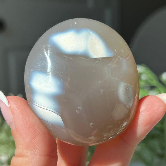 Orca Agate Palm Stone from Madagascar