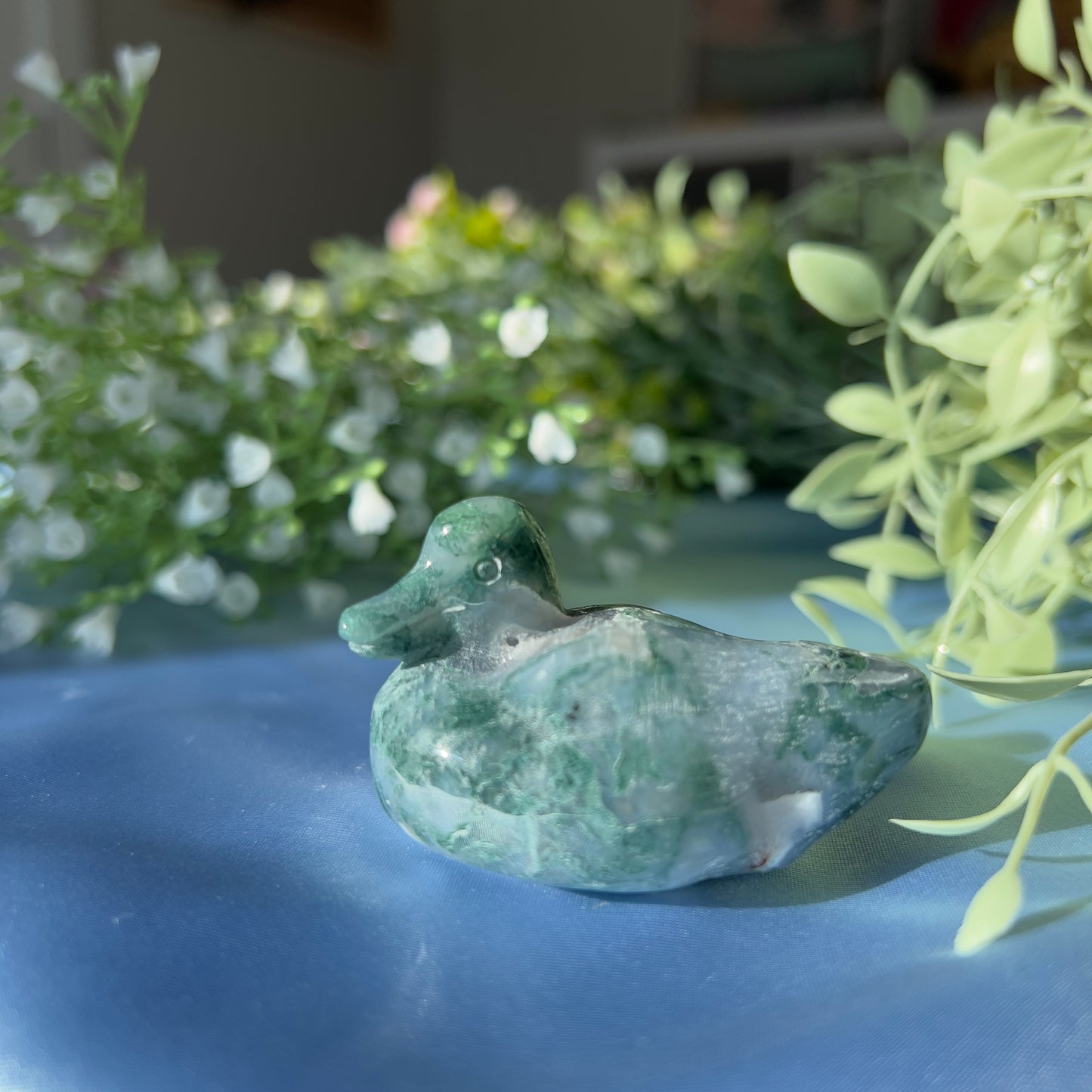 Moss Agate Duck