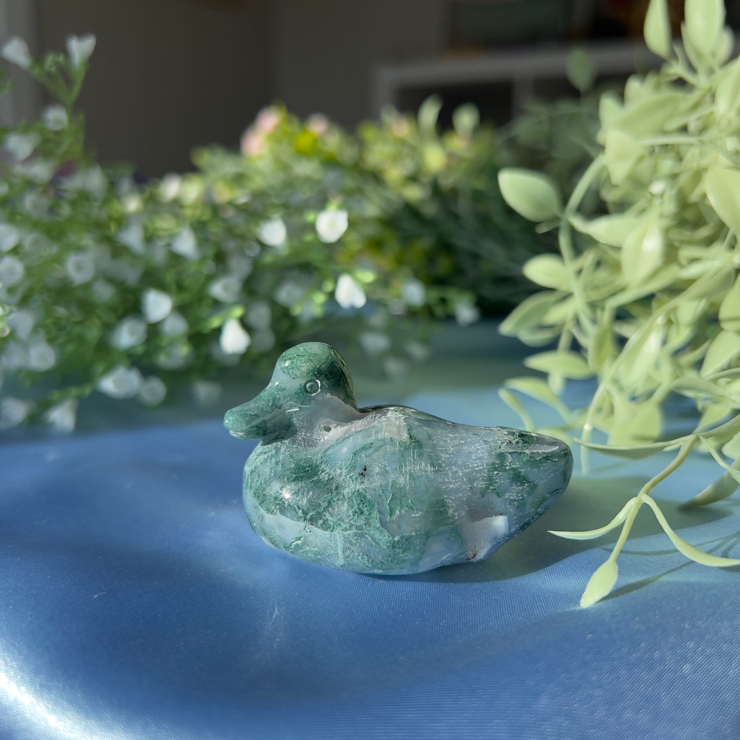 Moss Agate Duck