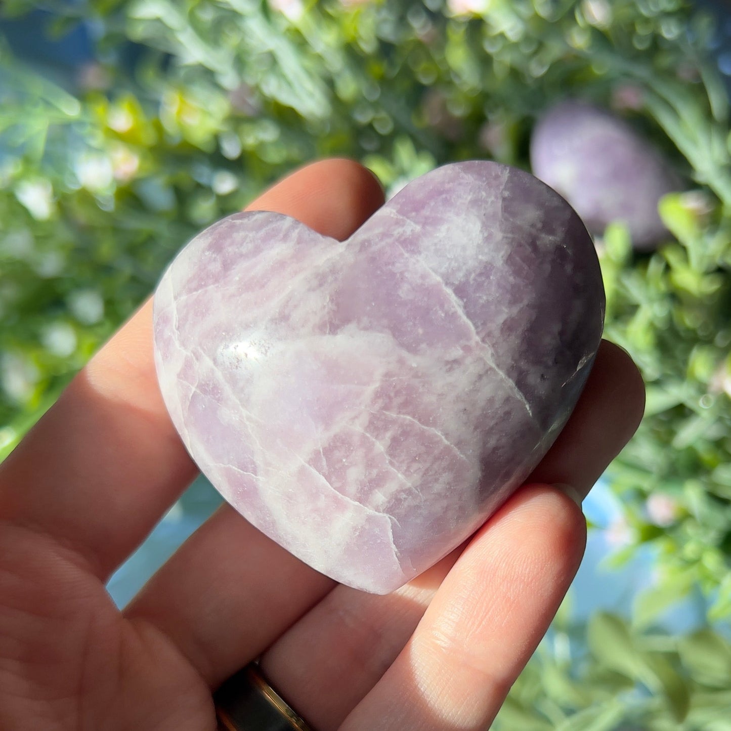 Lepidolite Heart