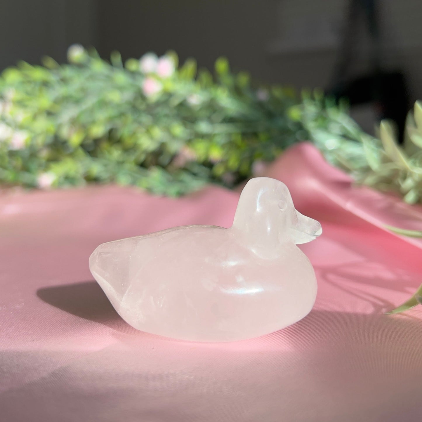 Rose Quartz Duck