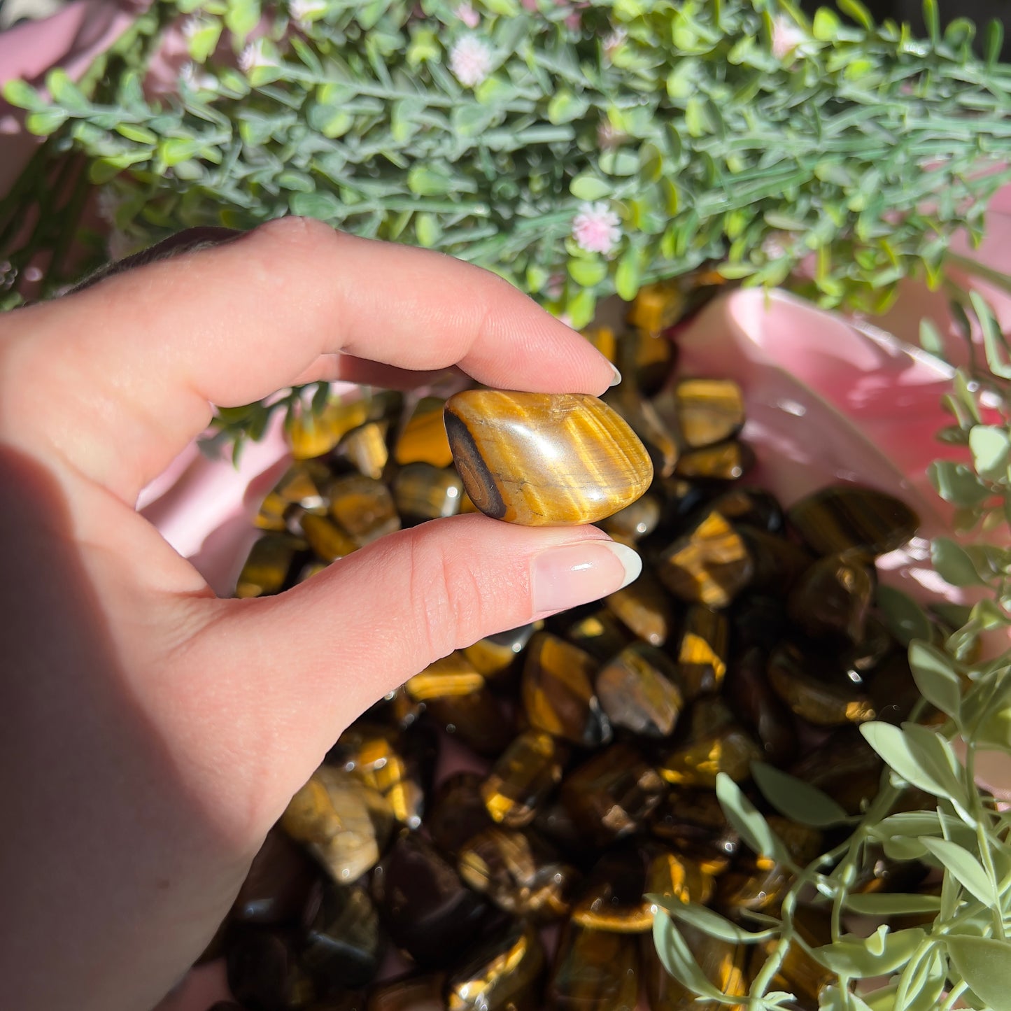 Tiger Eye Tumble Stone