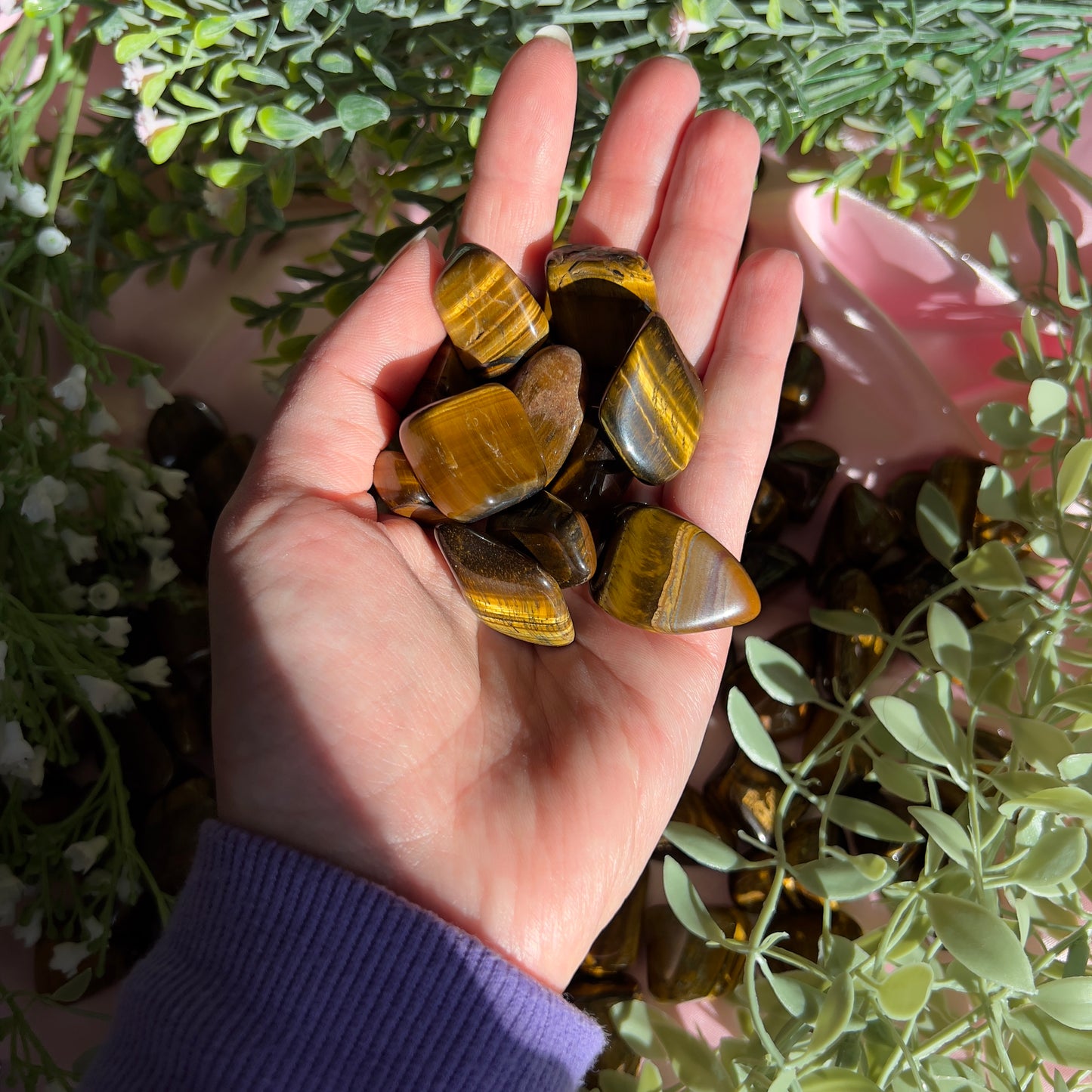 Tiger Eye Tumble Stone