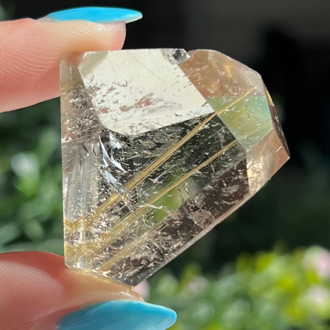 Gold Rutilated Quartz Freeform Carving 27 g (0.95 oz)