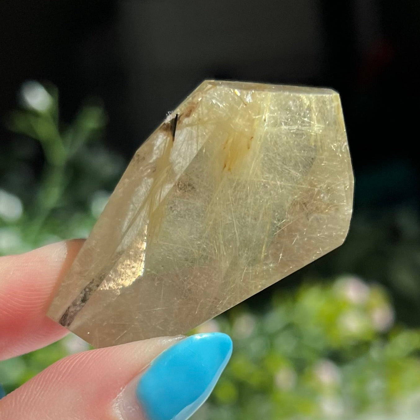 Gold Rutilated Quartz Freeform Carving 0.9 oz (25 g)