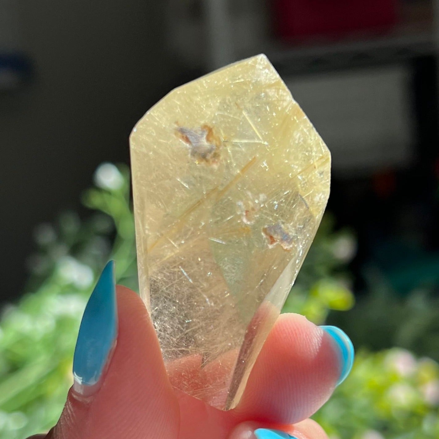 Gold Rutilated Quartz Freeform Carving 0.9 oz (25 g)