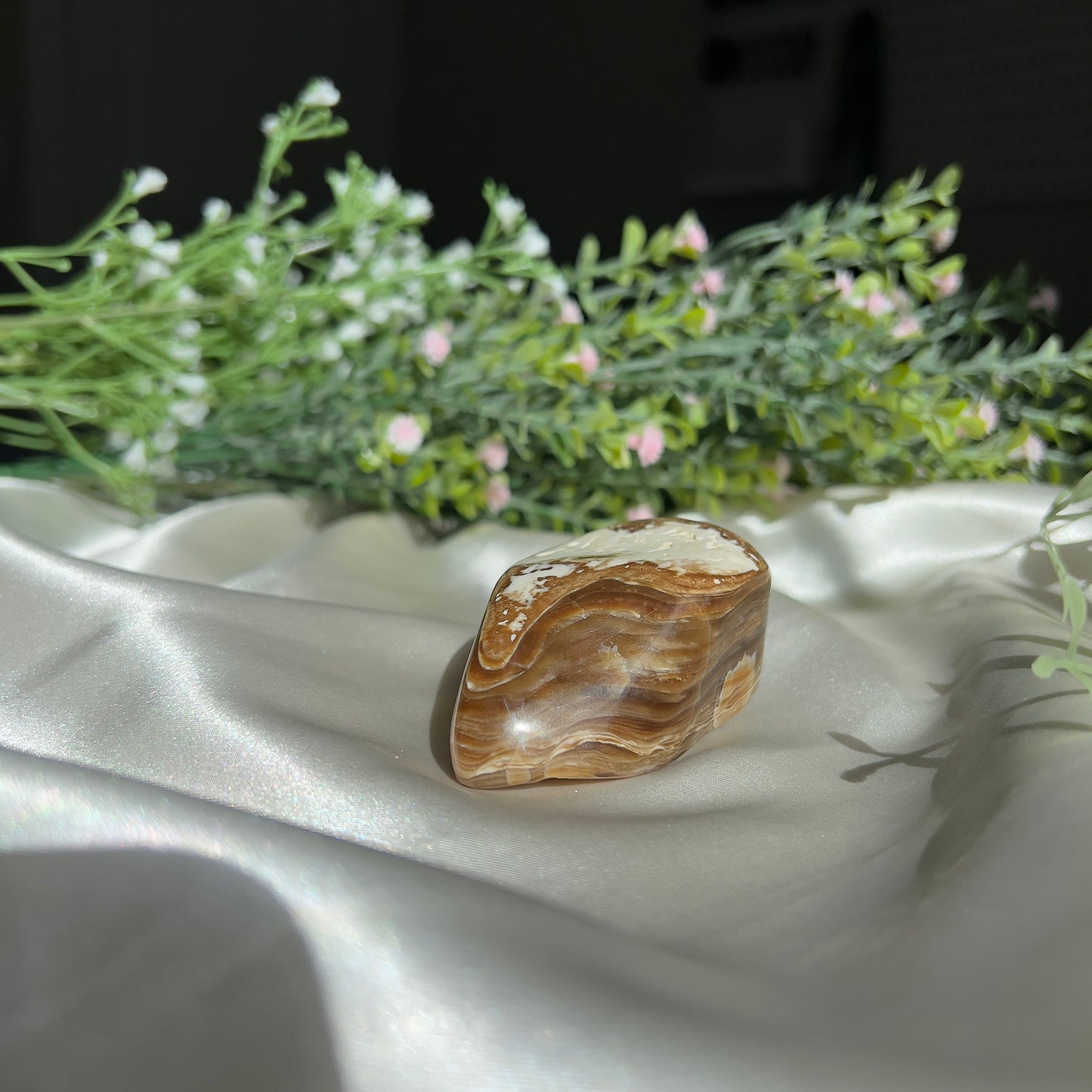 Polished by us and locally sourced: Rootbeer Onyx, Tooele County, Utah - Polished Freeform