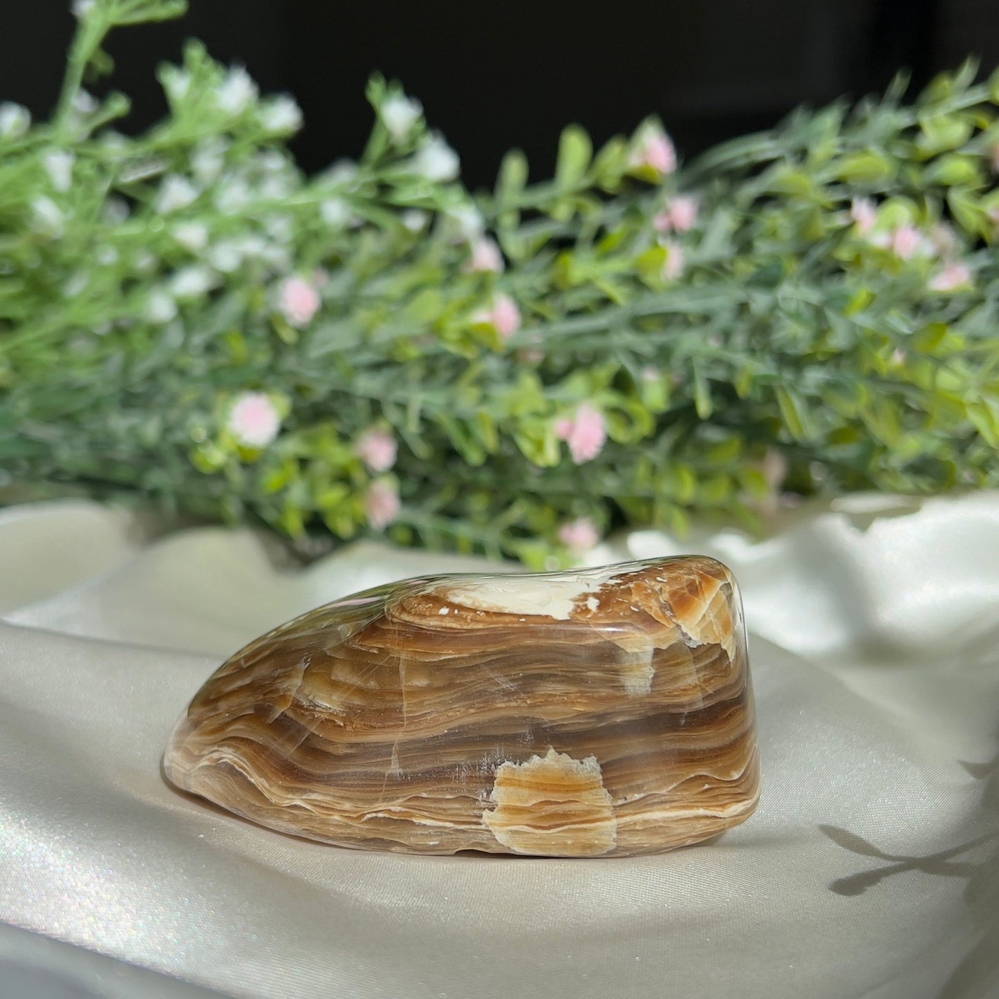 Polished by us and locally sourced: Rootbeer Onyx, Tooele County, Utah - Polished Freeform