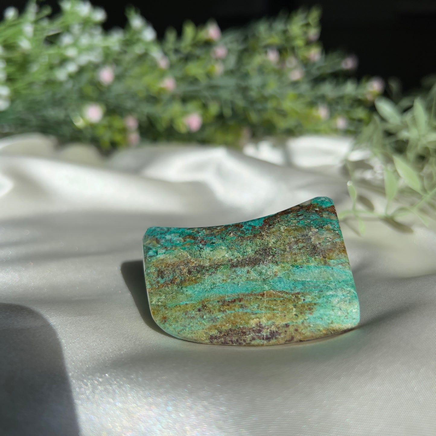 Polished by us and locally sourced: Malachite from Jerome, Arizona - Polished Freeform