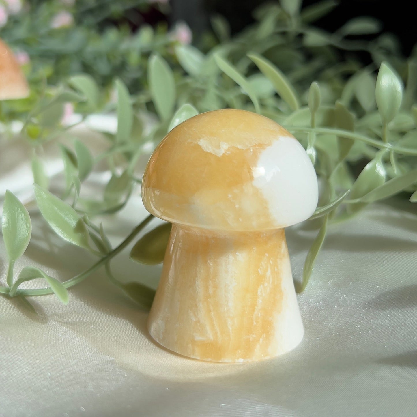 Mango Calcite Mushroom