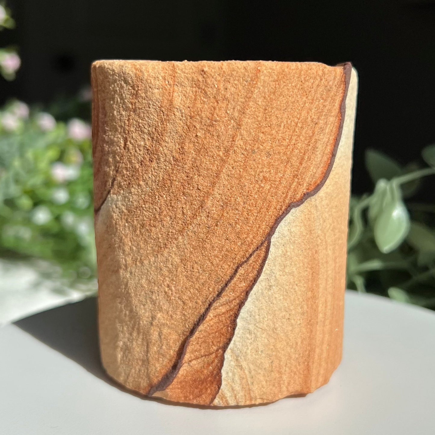 Sandstone Arizona Sierra Pen Holder / Pencil Cup from Utah and Arizona Border