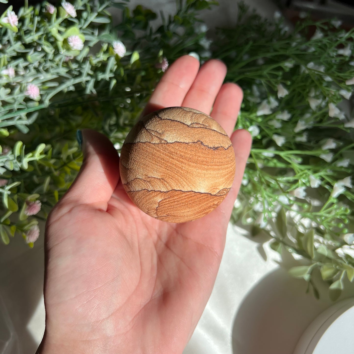 Sandstone Arizona Sierra 2.16" Sphere from Utah and Arizona Border