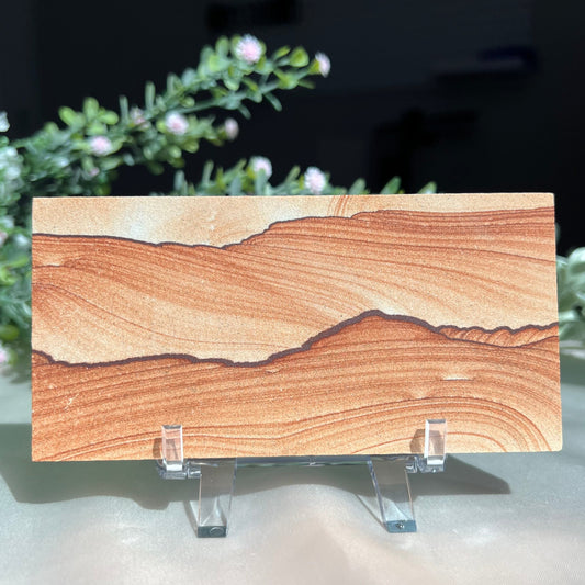 Sandstone Arizona Sierra Slab Picture with a Stand from Utah and Arizona Border